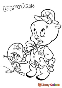 Porky Pig and Speddy