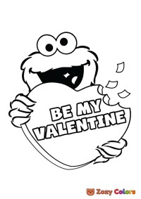 Cookie monster valentine