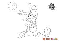 Bugs Bunny playing basketball - Space Jam: A new legacy