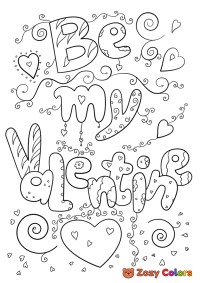 Be my Valentine doodle