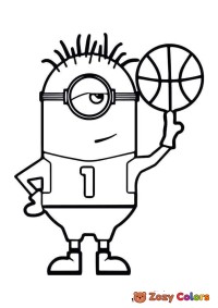 Minions Carl with basketball