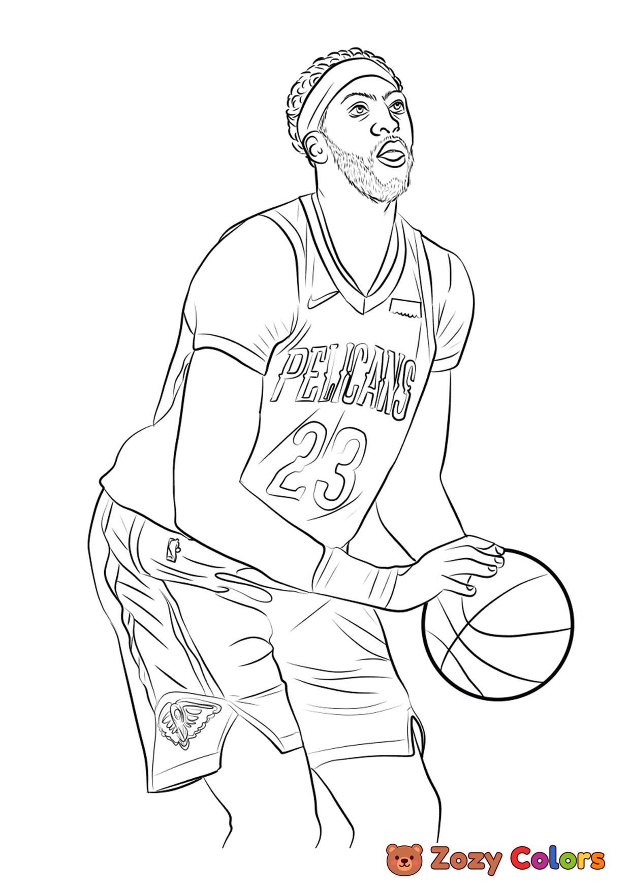 Free anthony davis coloring page