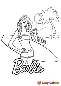 Barbie on the beach