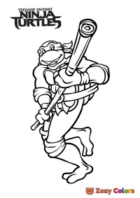 Donatello with his staff