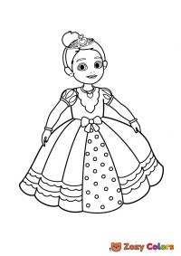 Princess in a fancy dress