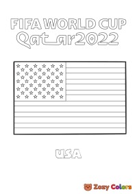 USA World Cup flag