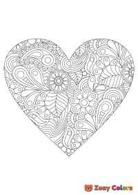 Valentines nature hearth mandala