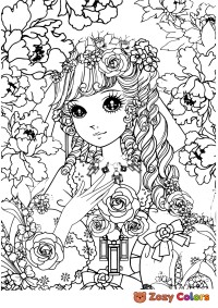 Girl-13 coloring page for Adults