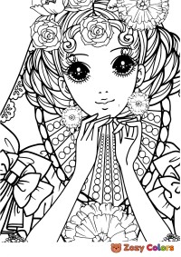 Girl-6 coloring page for Adults