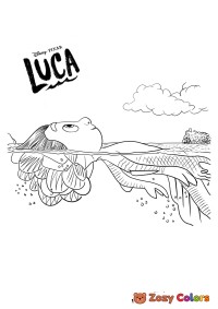 Luca swimming