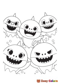 Baby shark all characters