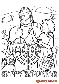 Family on Hanukkah