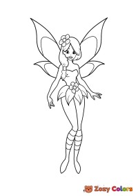 Fairy with a flower dress