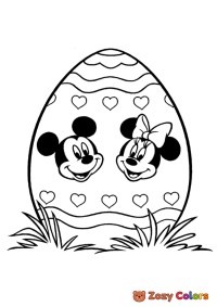 Mickey and Minnie easter egg
