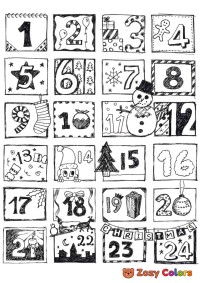 Days of Christmas advent calendar