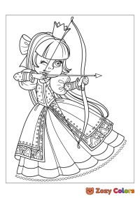 Princess with bow