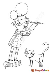 Ada Twist and her cat