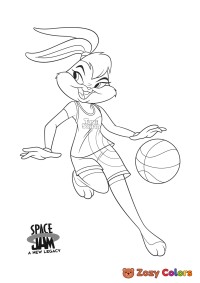 Lola Bunny playing basketball - Space Jam: A new legacy