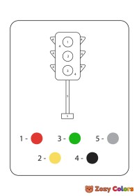 Trafic light color by numbers