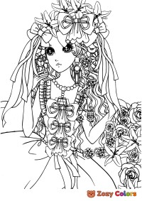 Girl-10 coloring page for Adults