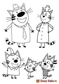 Characters from Kid E Cats