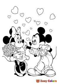 Minnie and Mickey valentine