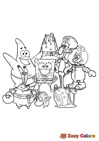 SpongeBob with friends