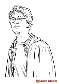 Harry Potter looking cool