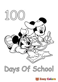 Minnie and Mickey in School