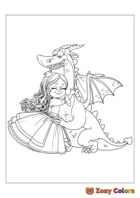 Princess with a dragon