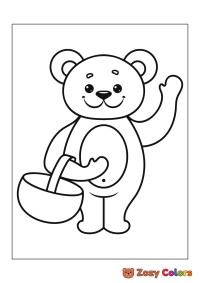 Bear with basket