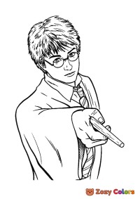 Harry Potter doing magic