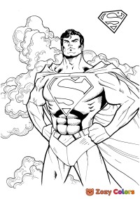 Superman posing