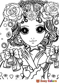 Girl-15 coloring page for Adults