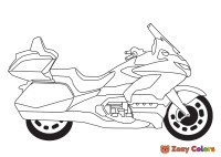 Honda goldwing motorcycle