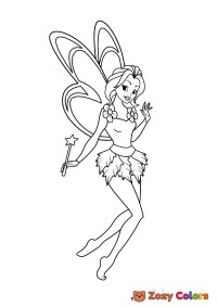 Fairy with a magic wand