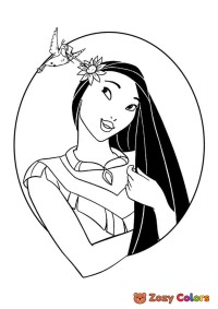 Pocahontas portrait Disney princess