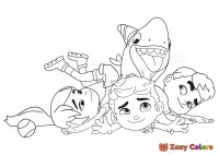 Sharkdog with Max and friends