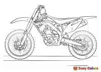 Kawasaki motocross bike