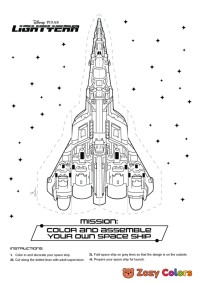 Assemble Lightyear space ship