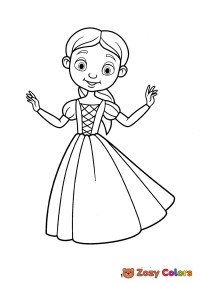 Princess in a dress