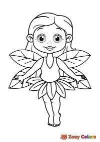 Fairy with wings and dress
