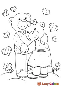 Teddys in love