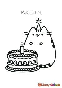 Pusheen birthday cake