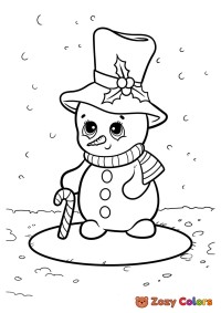 Cute little snowman