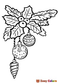 Christmas leaf ornament