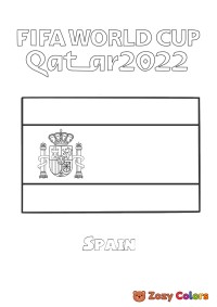 Spain World Cup flag