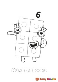 Number 6 Numberblocks