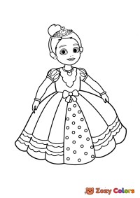 Princess in a dress