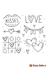 Valentines stuff doodle